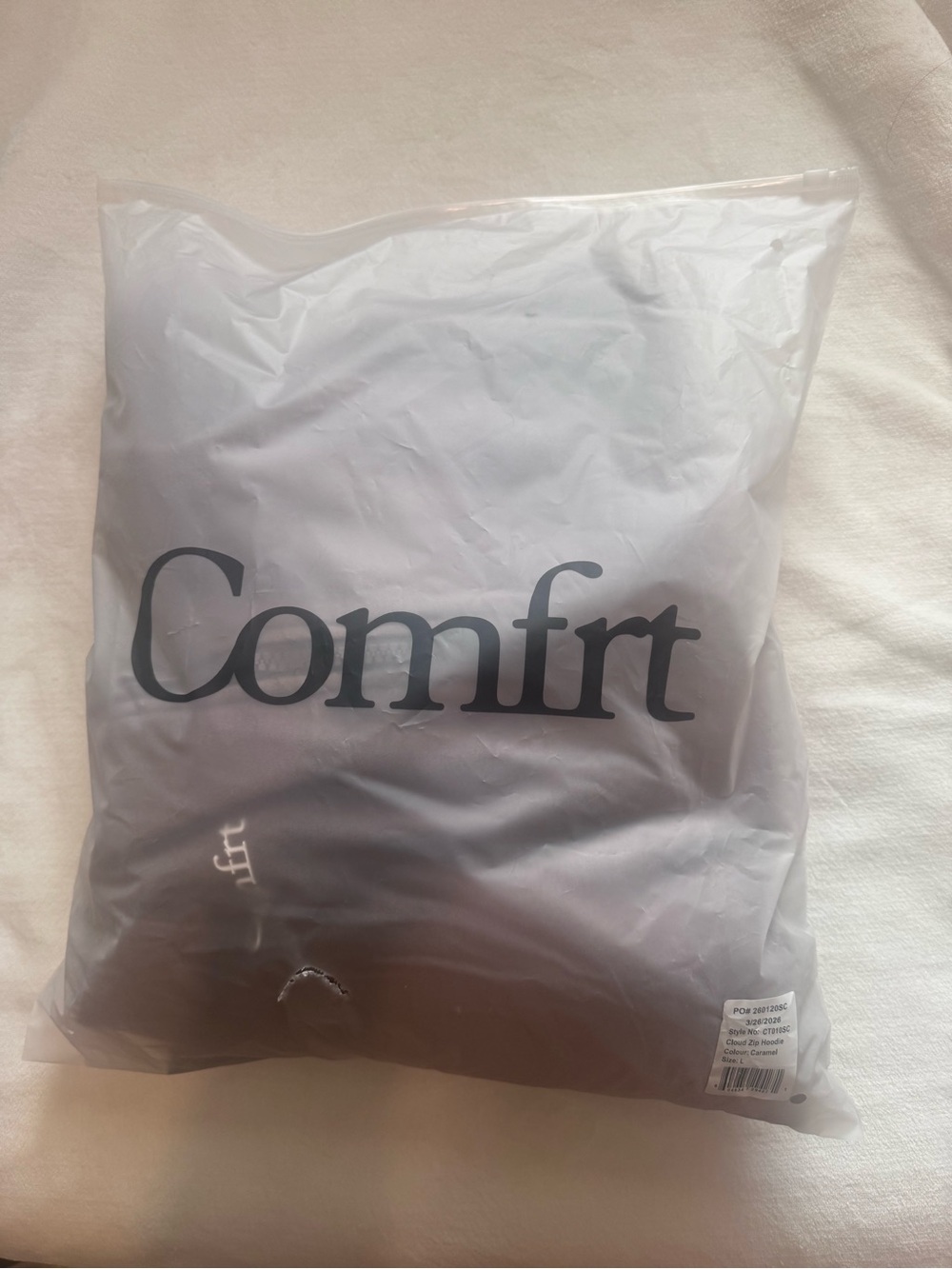 Comfrt Cloud Zip Hoodie Caramel - Picture 2 of 3